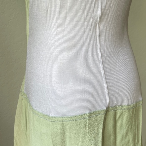Halter Dress Suede Illia Light Sage Green Size 8-10 Racerback - Picture 3 of 8